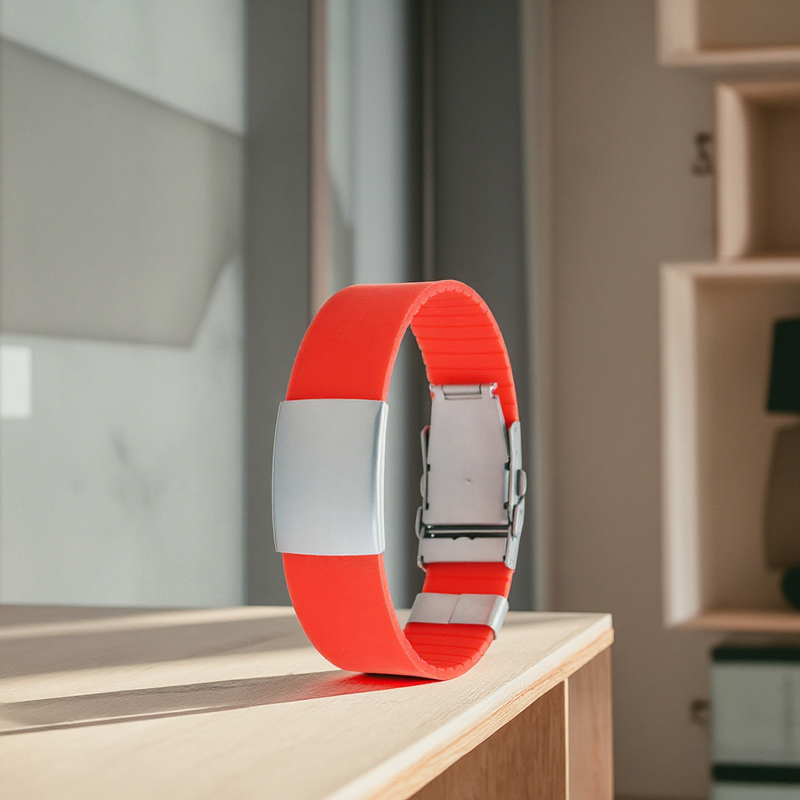 Sport Bracelet Manufacturer - Stainless Steel Silicone Wristband Design