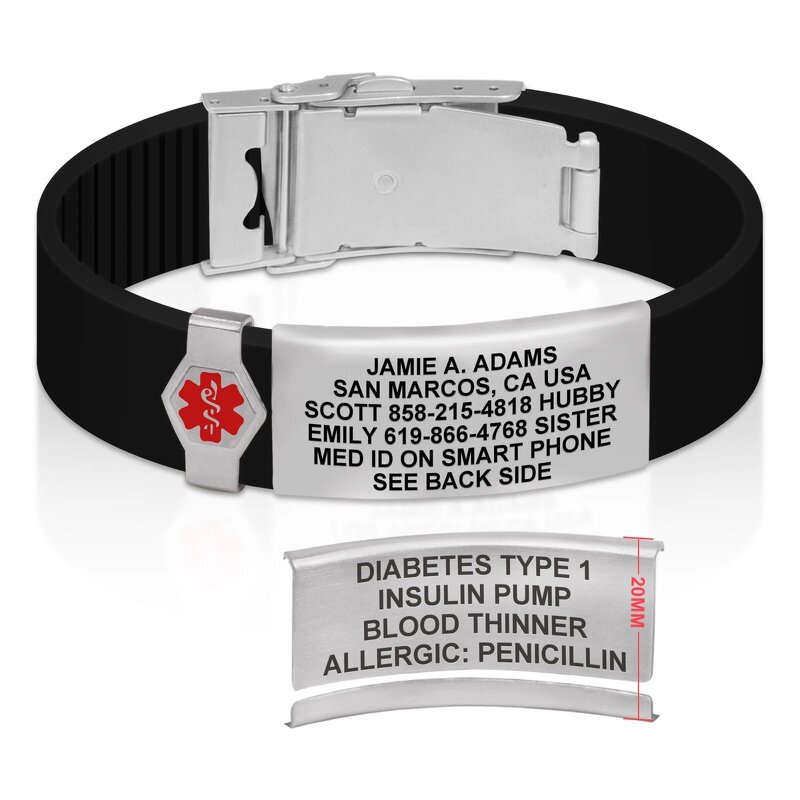 Silicone Wristband Manufacturer - Custom Logo Adjustable Stainless Steel