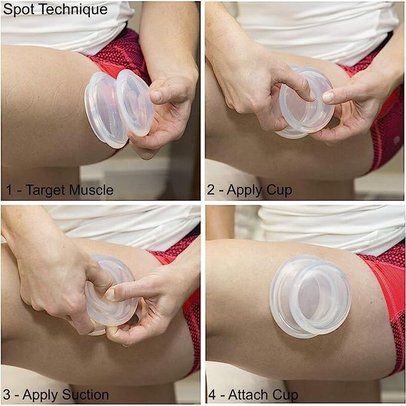 Cupping Set Manufacturer - 2 in 1 Silicone Cups Body Therapy Set