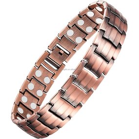 Bio Copper Magnetic Bracelet Supplier - Custom Logo Fashion Jewelry