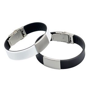 ID Wristband Manufacturer - Silicone Stainless Steel Medical Alert Band