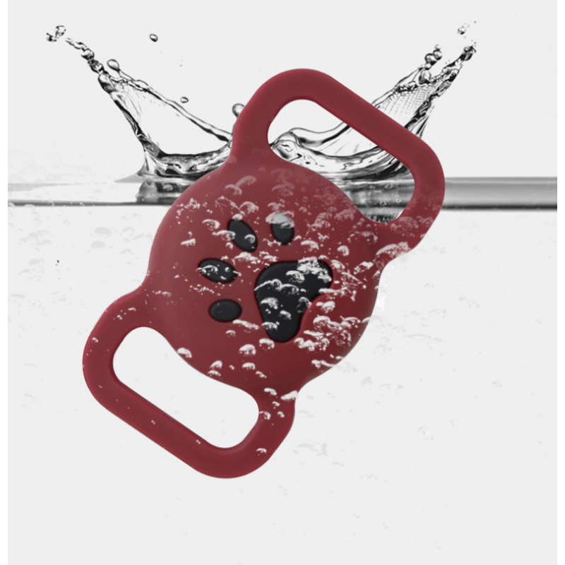 Pet Airtag Case Manufacturer - Silicone Paw Print Design Protective