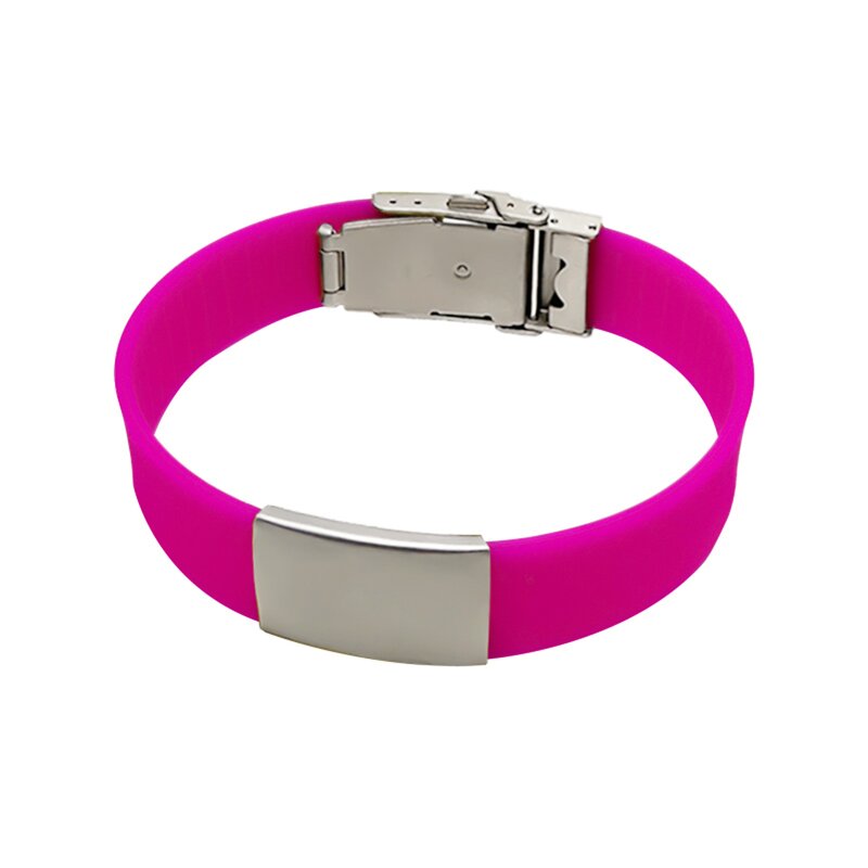 Medical Alert Bracelet Supplier - Waterproof Laser Engraved Silicone Band