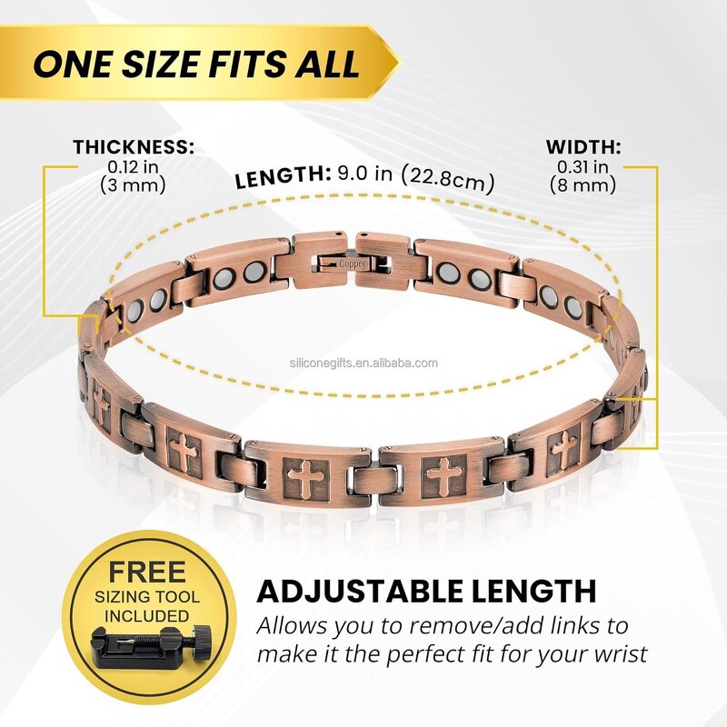 Magnetic Therapy Bracelet Supplier - Pain Relief with Gift Box OEM