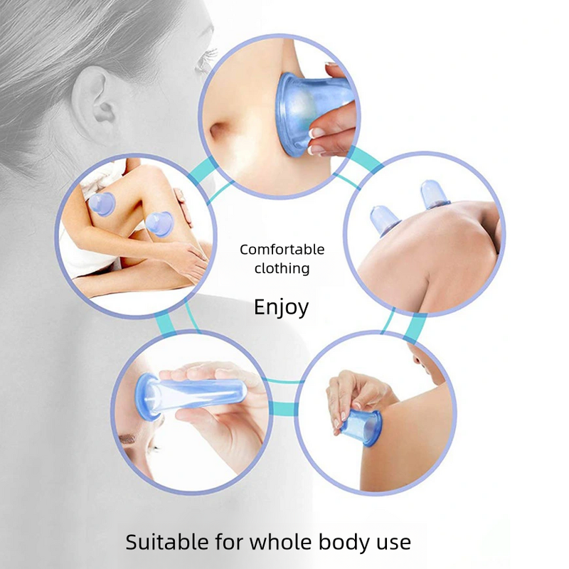 Facial Cupping Set Manufacturer - 4 in 1 Transparent Silicone Therapy