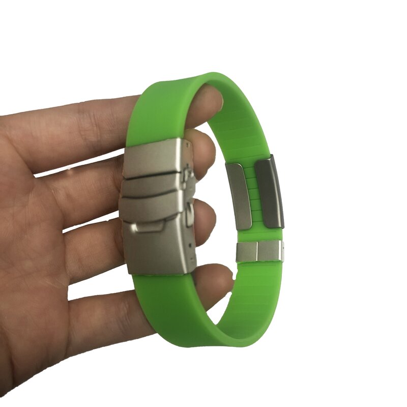 Silicone Wristband Supplier - Colorful Stainless Steel Child Anti Lost