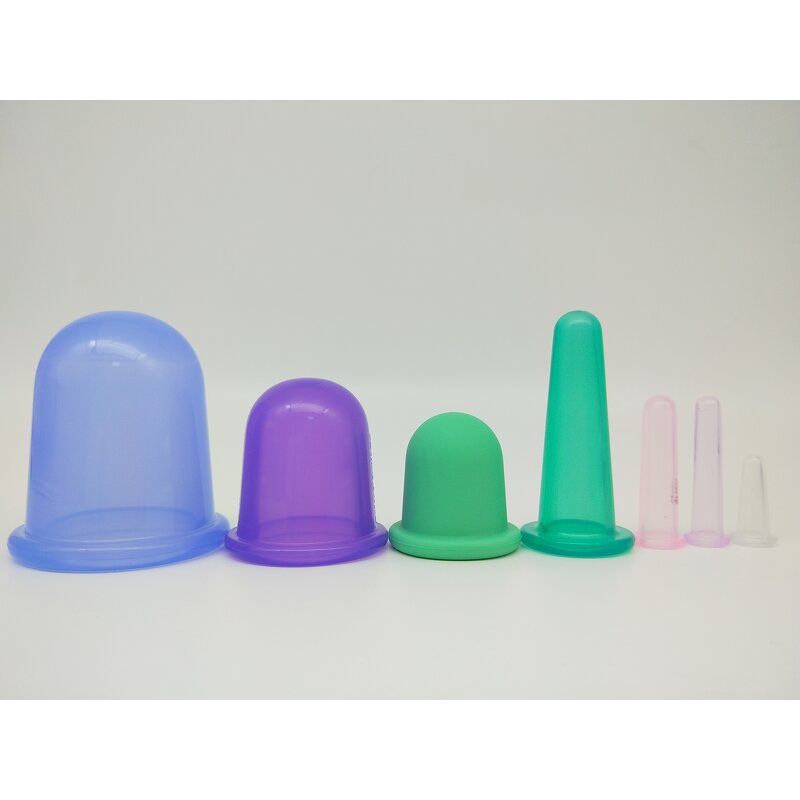Facial Cupping Set Manufacturer - Glass Silicone Vacuum Massage Kit