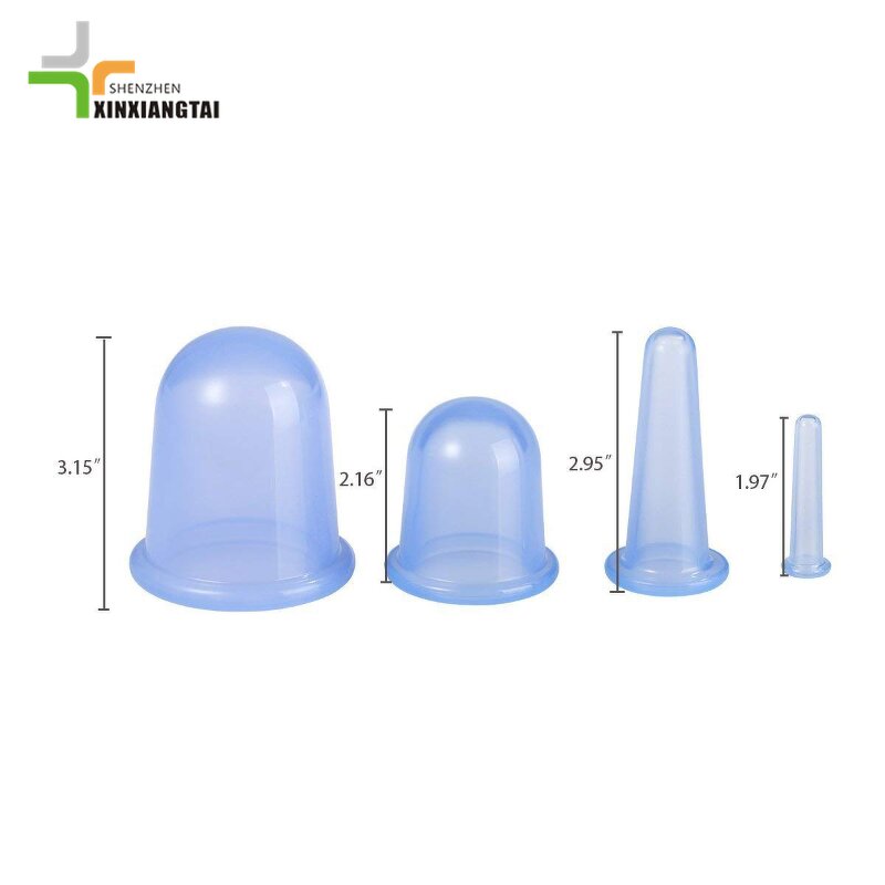 Silicone Cupping Device Manufacturer - 5 Pcs Face Lifting Wrinkle Removal