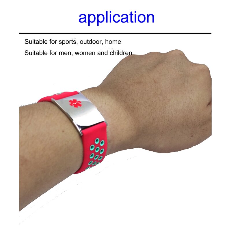 Silicone Wristband Supplier - Custom Logo Rubber Bracelet Stainless Steel