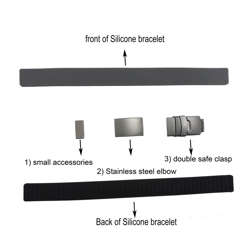 Sport Bracelet Manufacturer - Stainless Steel Silicone Wristband Design