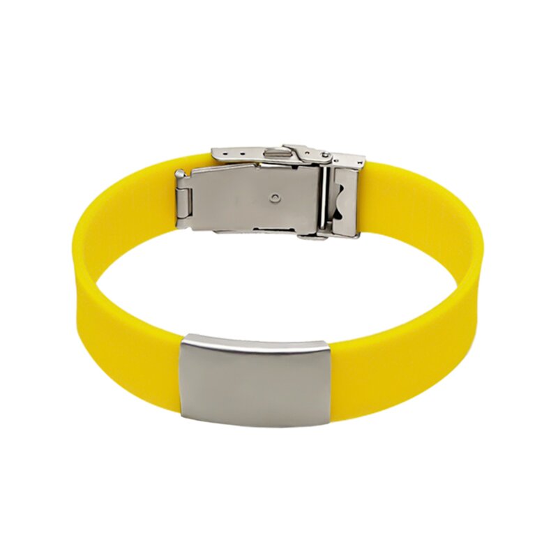 Medical Alert Bracelet Supplier - Waterproof Laser Engraved Silicone Band