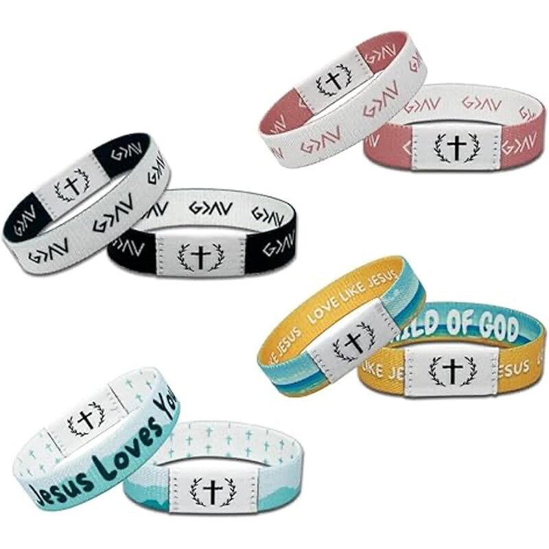 RFID Fabric Bracelet Supplier - Custom Logo Polyester Elastic Wristband