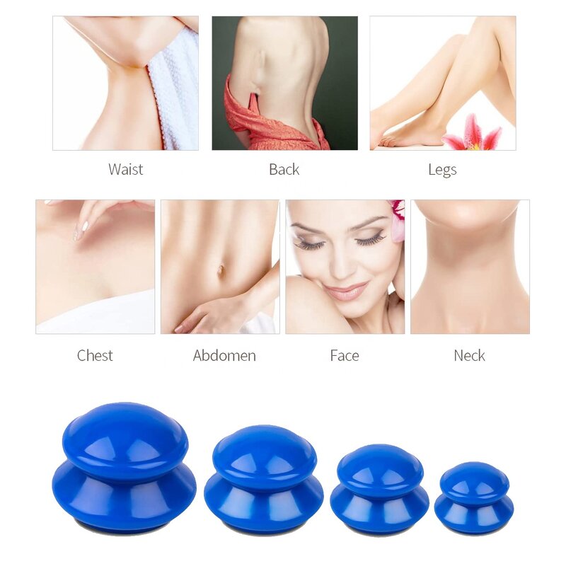 Cupping Set Manufacturer - 2 in 1 Silicone Cups Body Therapy Set