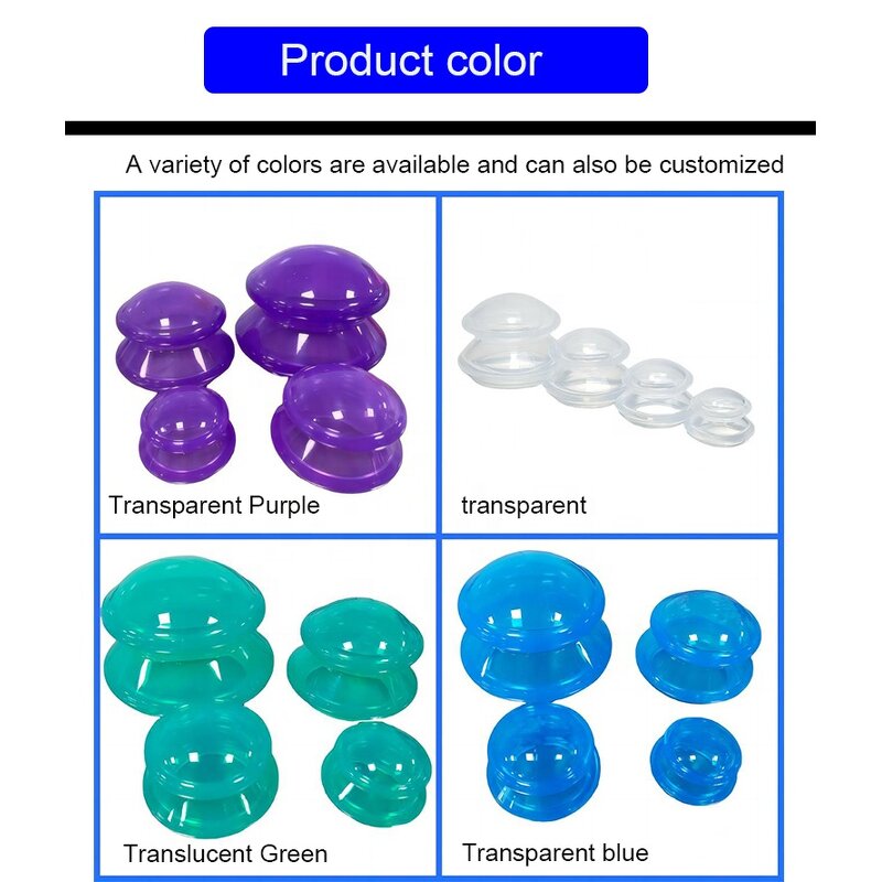 Cupping Massage Set Supplier - Silicone Rubber Vacuum Back Gua Sha