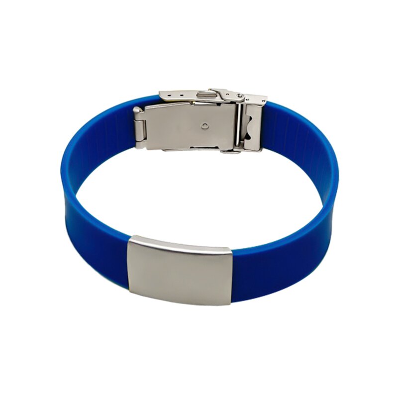 Medical Alert Bracelet Supplier - Waterproof Laser Engraved Silicone Band