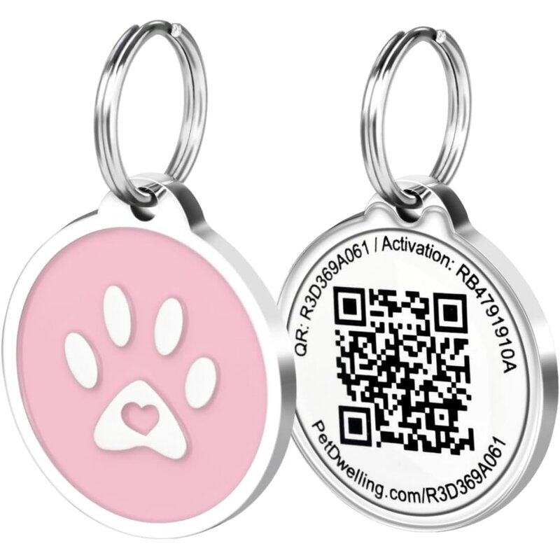 Dog Collar Tag Manufacturer - Custom Laser Engraved QR Code Stainless Steel