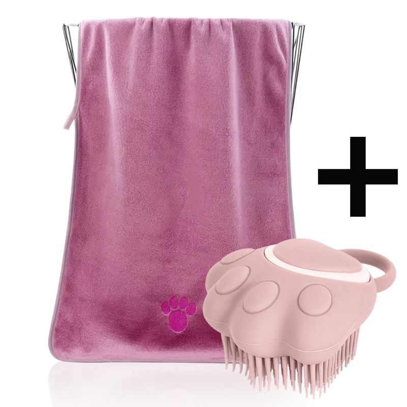 Pet Shower Brush Manufacturer - Silicone Towel Dry Set
