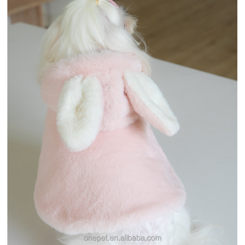 Pet Outfit Manufacturer - Plush Rabbit Cape Cloak