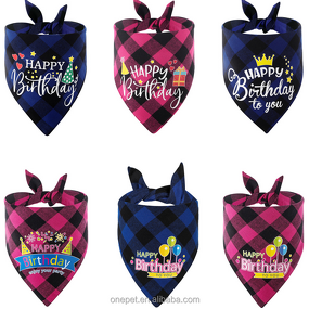 Pet Bandana Manufacturer - Birthday Print Accessory
