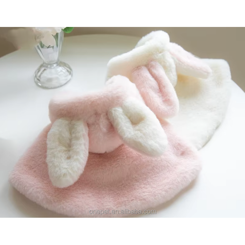 Pet Outfit Manufacturer - Plush Rabbit Cape Cloak
