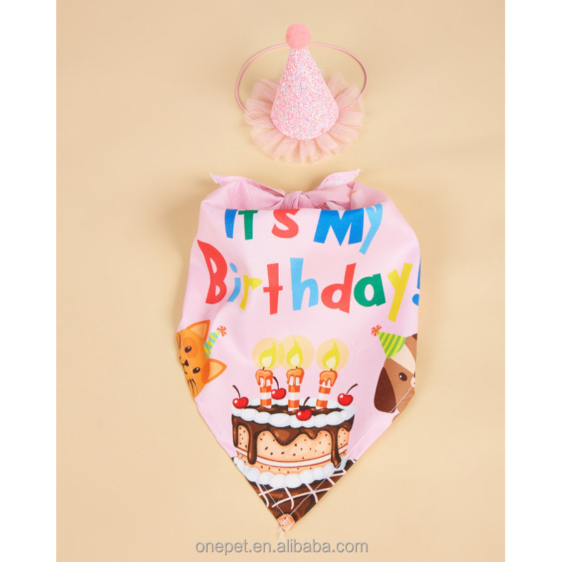 Pet Bandana Manufacturer - Birthday Celebration Design