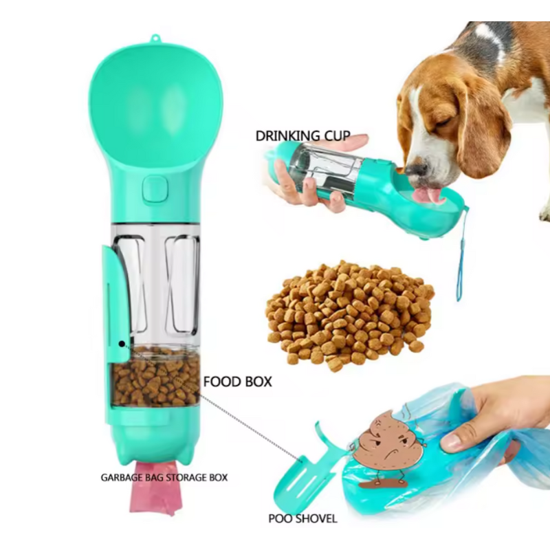 Pet Travel Bottle Manufacturer - 4 in 1 Multifunctional