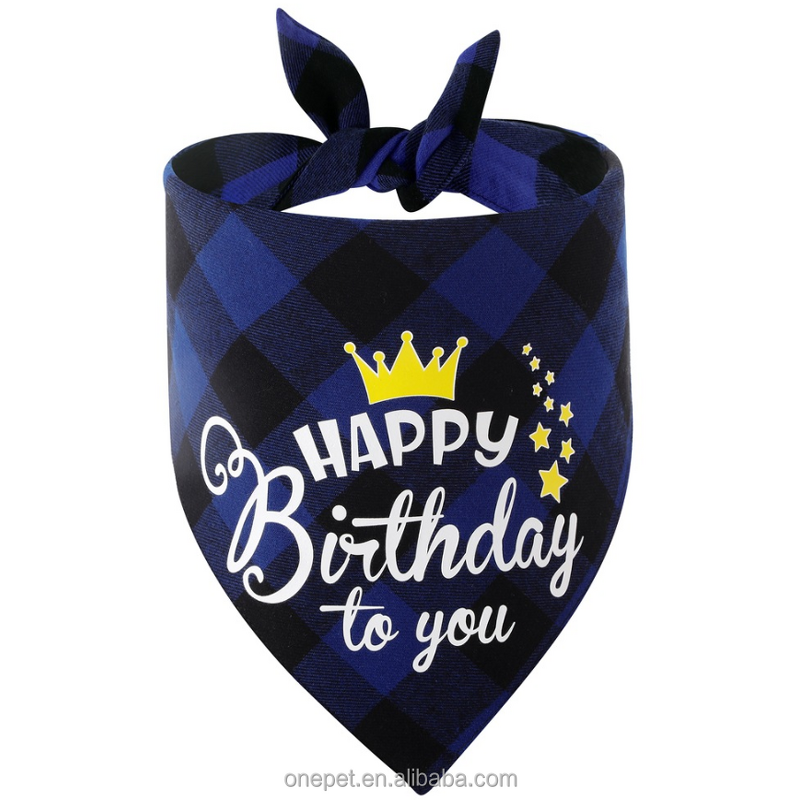 Pet Bandana Manufacturer - Birthday Print Accessory