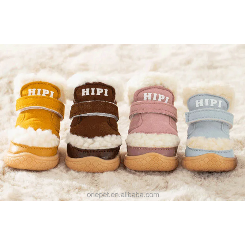 Winter Dog Boots Manufacturer - Fleece Lining Pet Shoes