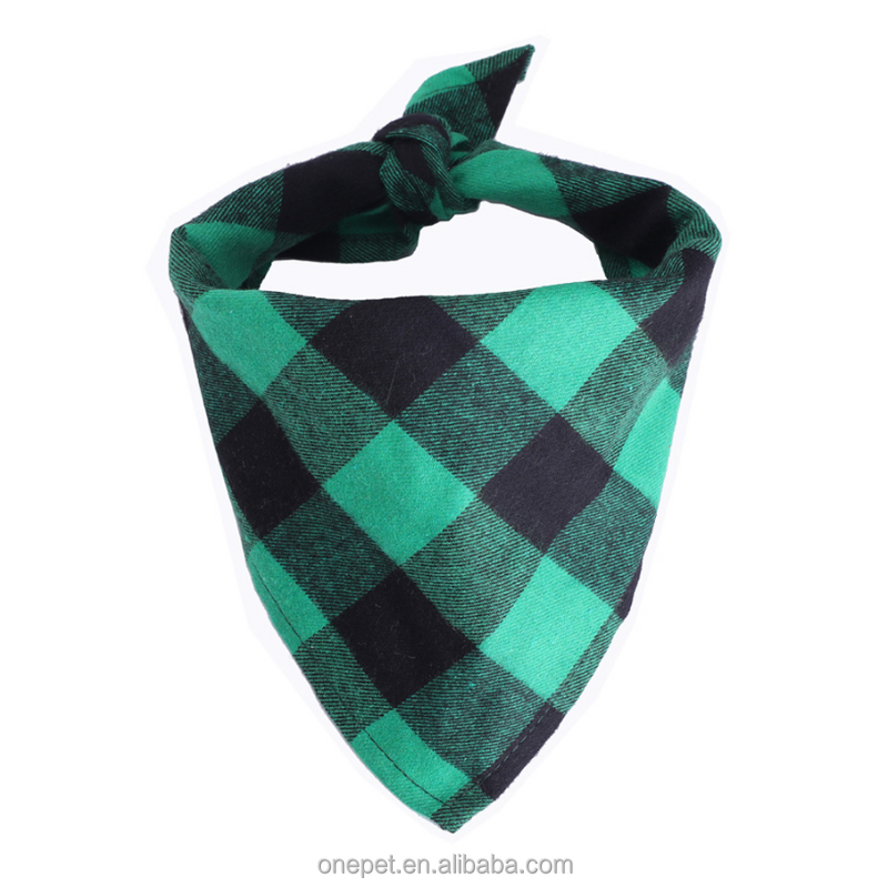 Pet Scarf Manufacturer - Cotton Plaid Bandana