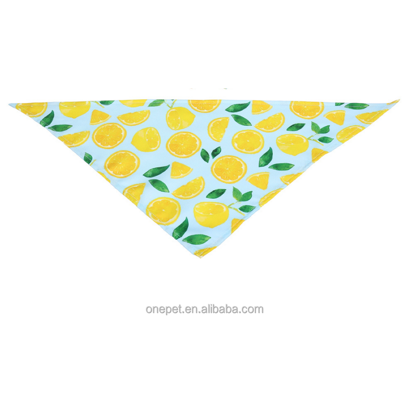 Pet Bandana Manufacturer - Summer Lemon Print