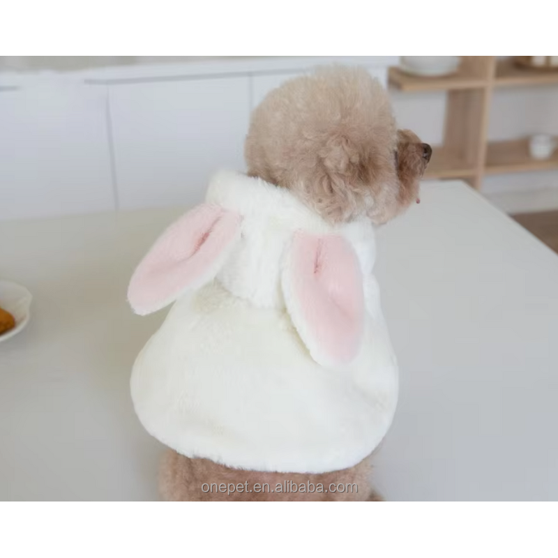 Pet Outfit Manufacturer - Plush Rabbit Cape Cloak