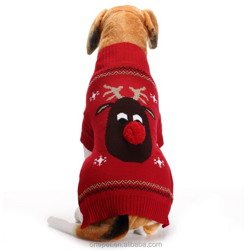 Pet Sweater Manufacturer - Red Nose Fawn Jumper