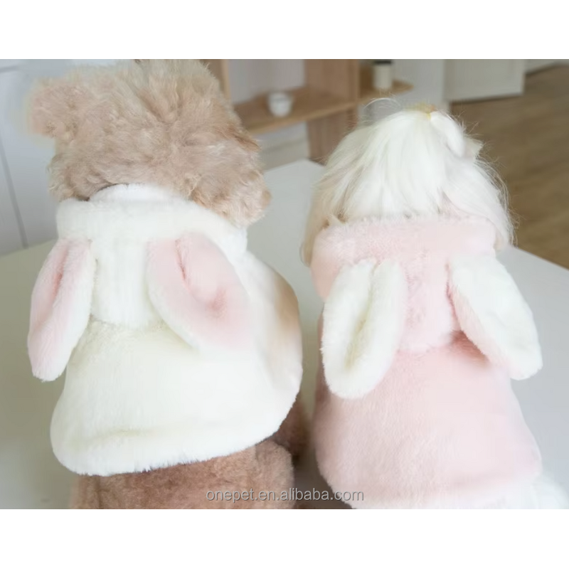 Pet Outfit Manufacturer - Plush Rabbit Cape Cloak