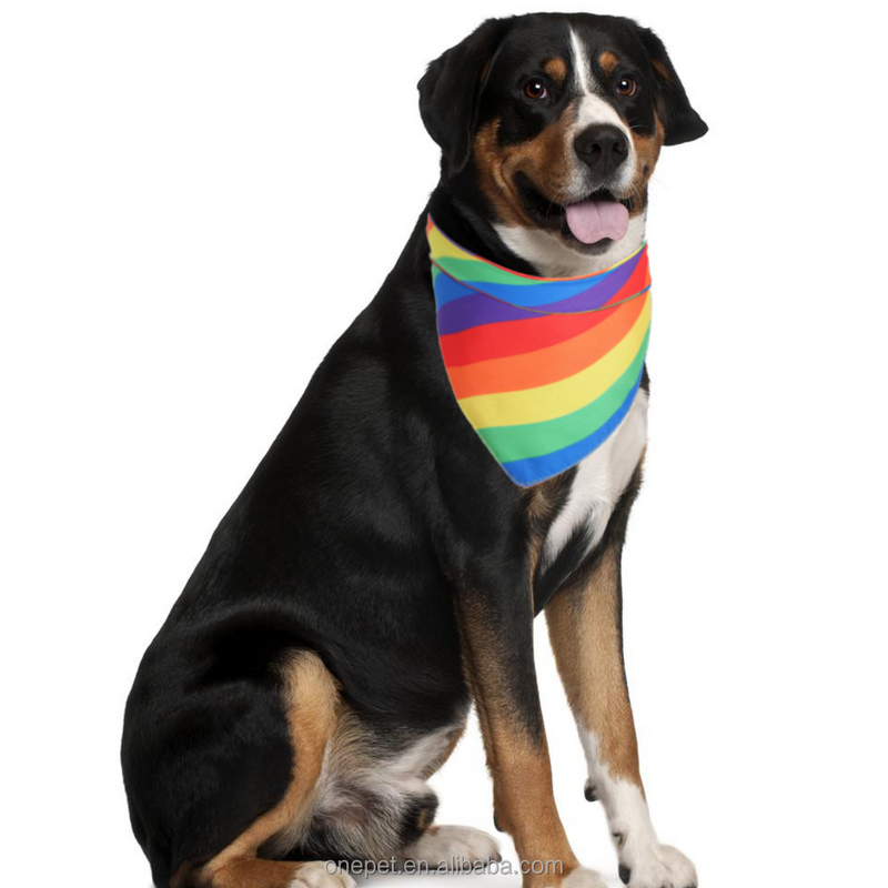 Pet Bandana Manufacturer - Rainbow Pride Design