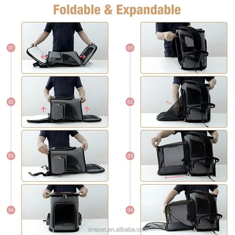 Pet Carrier Manufacturer - Expandable Travel Bag