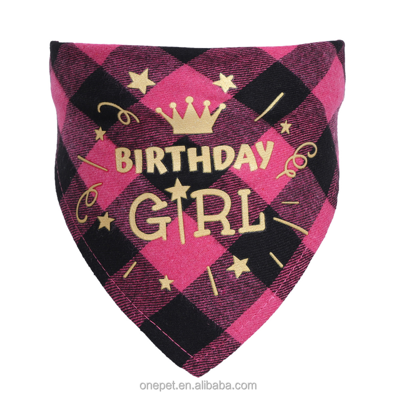 Dog Bandana Manufacturer - Happy Birthday Design