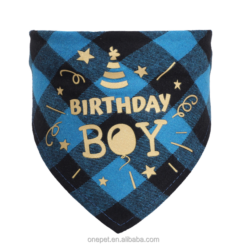 Dog Bandana Manufacturer - Happy Birthday Design
