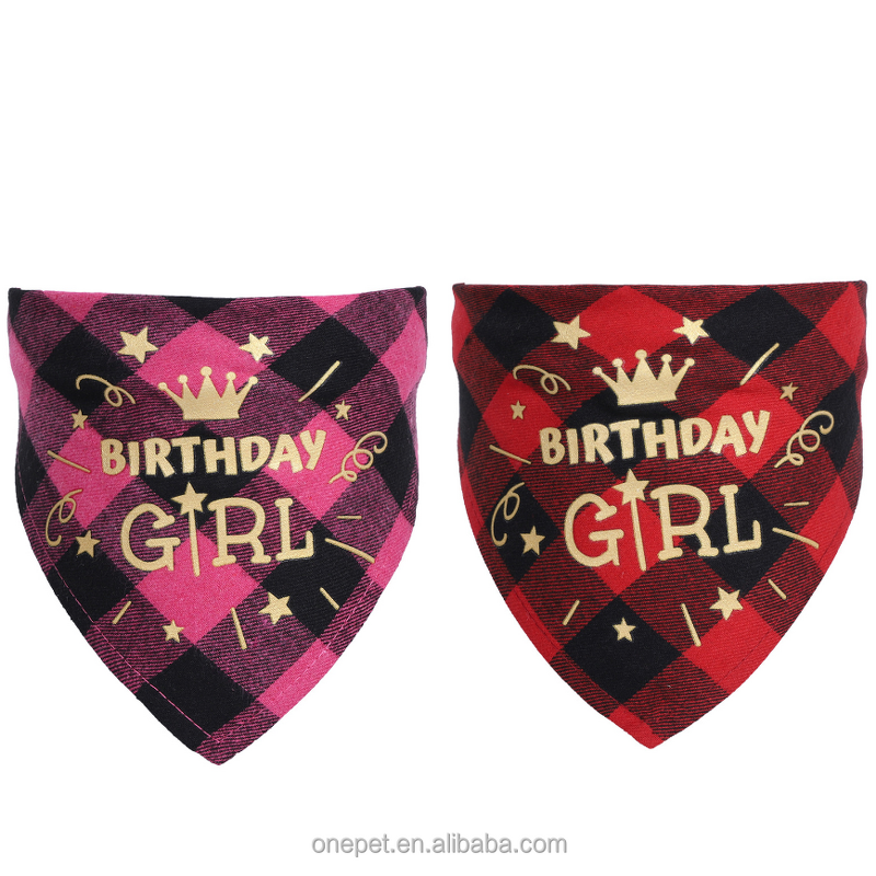 Dog Bandana Manufacturer - Happy Birthday Design