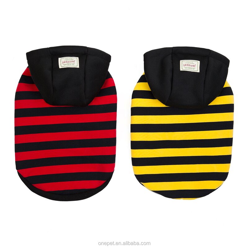 Pet Apparel Manufacturer - Striped Pattern Hooded