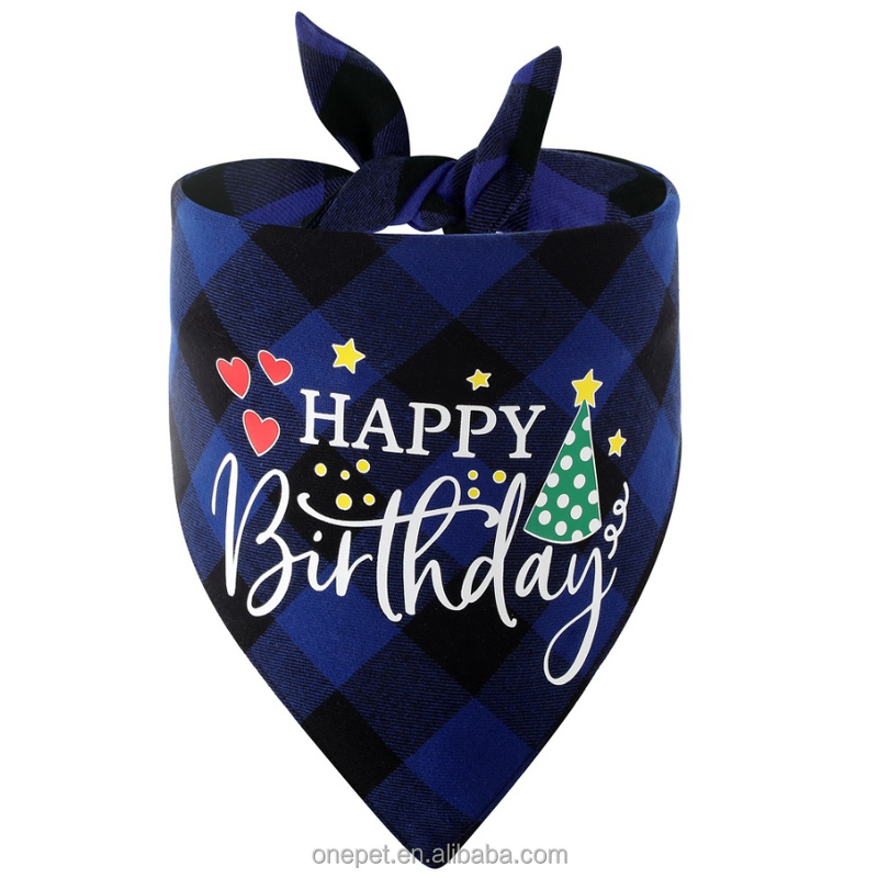 Pet Bandana Manufacturer - Birthday Print Accessory