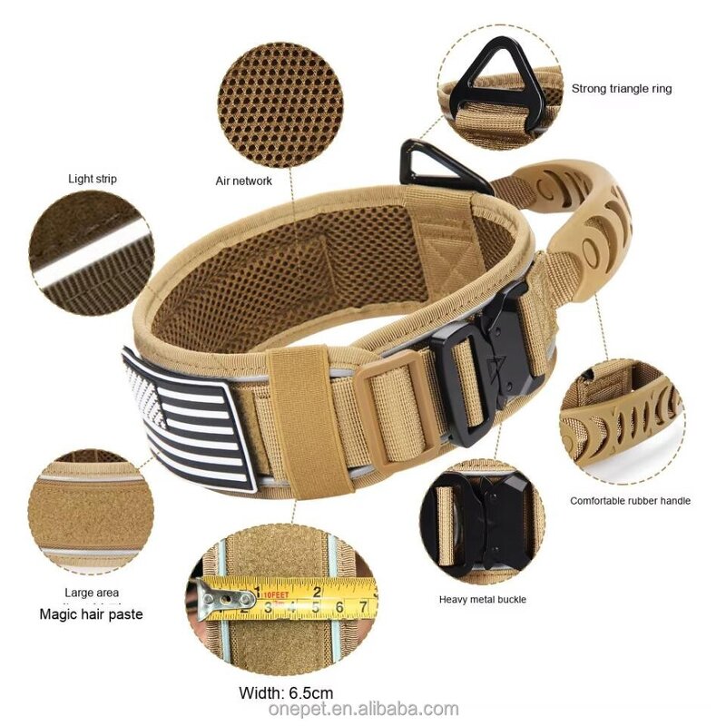 Dog Collar Manufacturer - Tactical Reflective Nylon