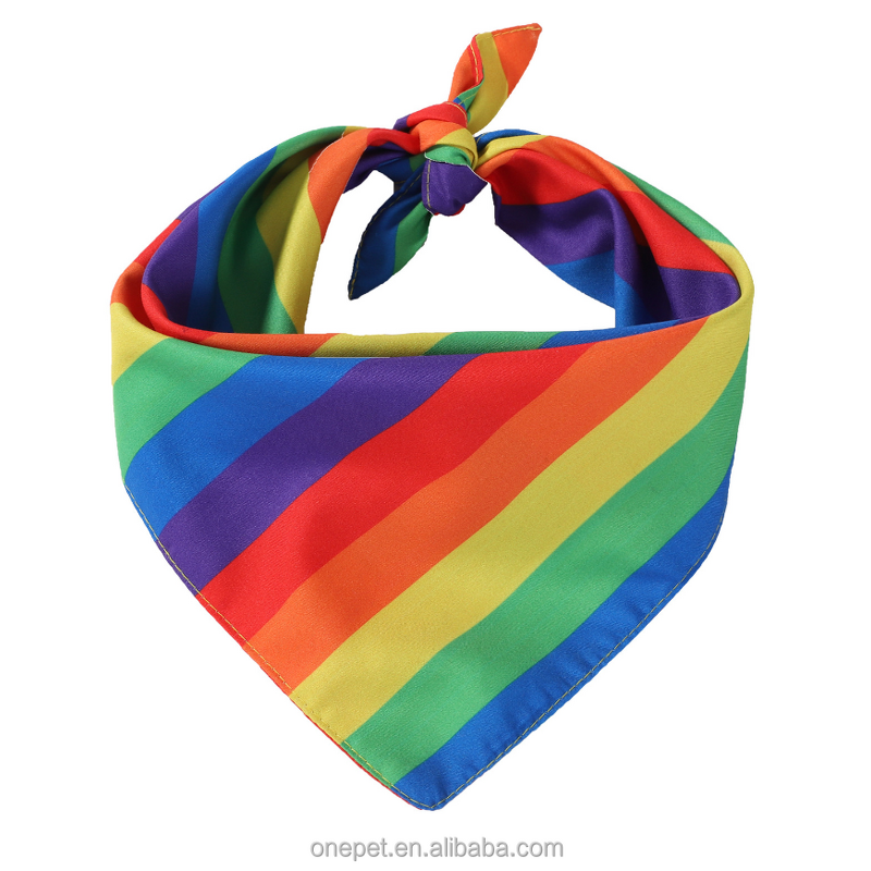 Pet Bandana Manufacturer - Rainbow Pride Design