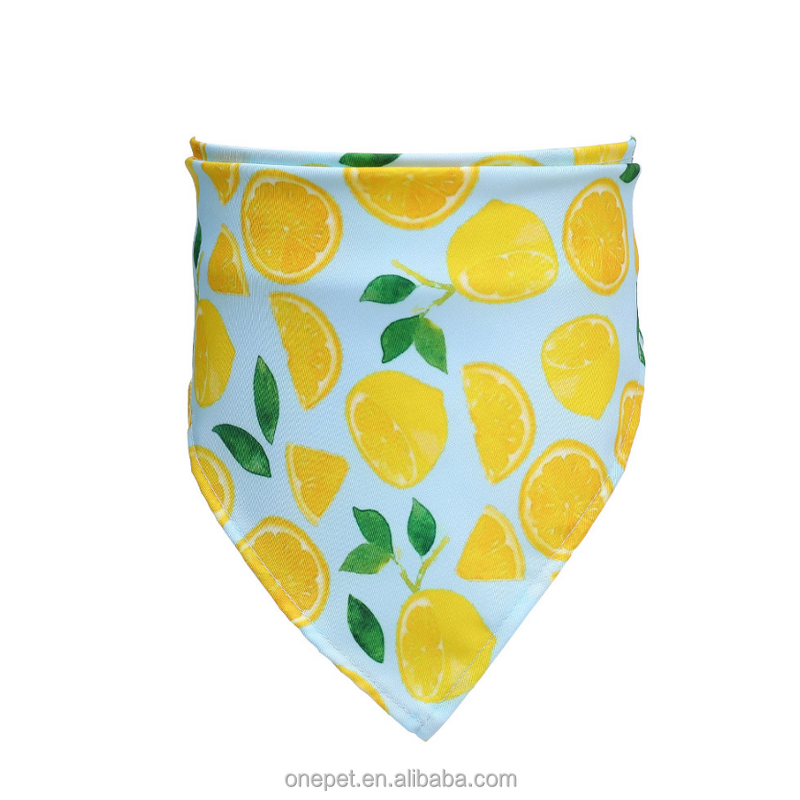 Pet Bandana Manufacturer - Summer Lemon Print