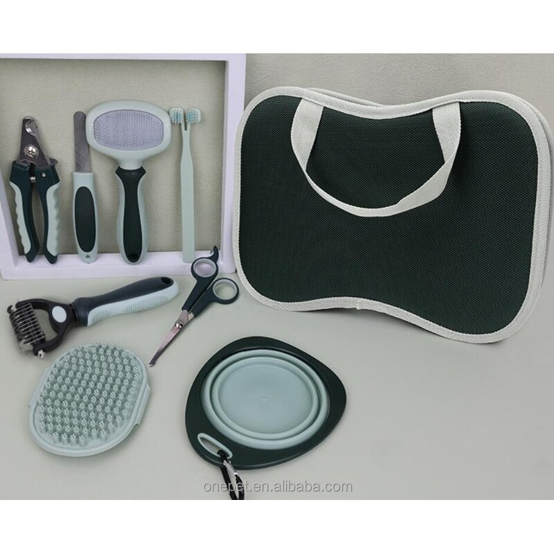 Pet Cleaning Tools Set Manufacturer - 8pcs Grooming Kit