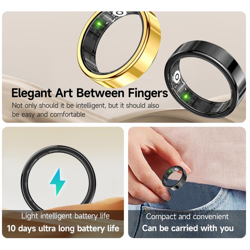 SR09 Smart Ring Manufacturer - 5ATM Waterproof Fitness