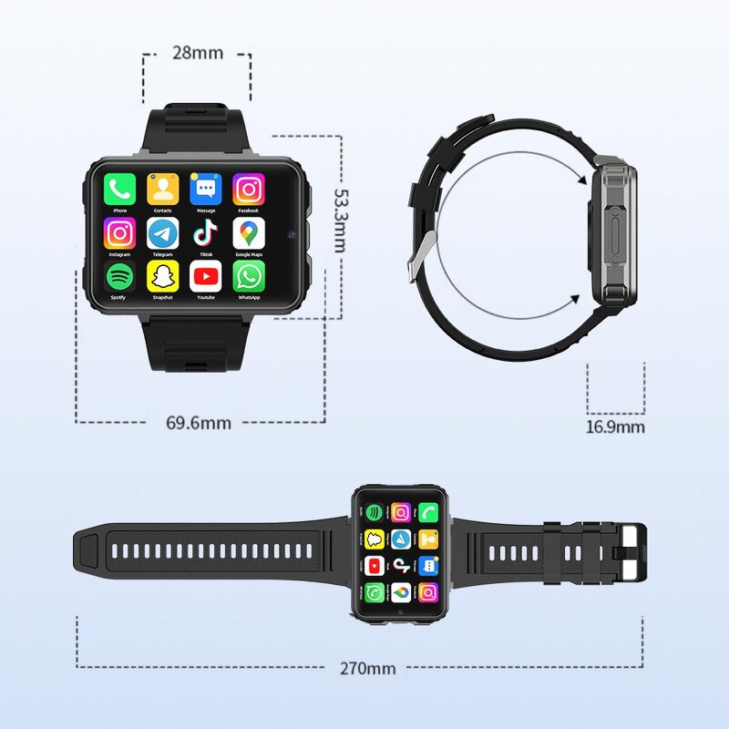 VP999 Smart Watch Manufacturer - 4+64G Camera GPS