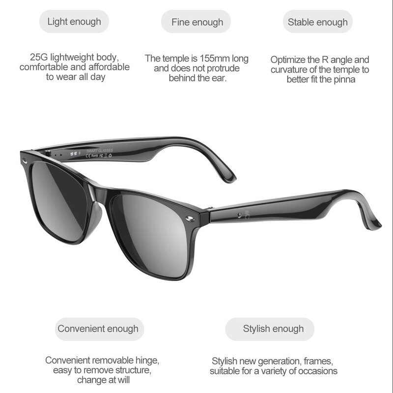 W100 Smart Glasses Manufacturer - AI Translation BT Calling