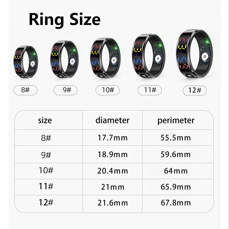 R12 Smart Ring Manufacturer - Stainless Steel Sleep Monitor
