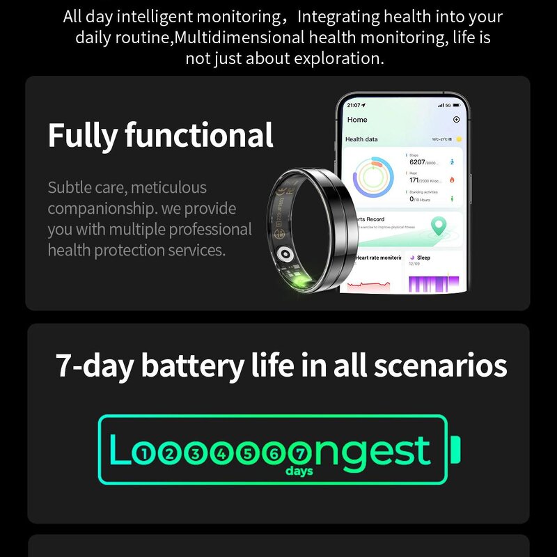 R11 Smart Ring Manufacturer - Custom Thin Body Design