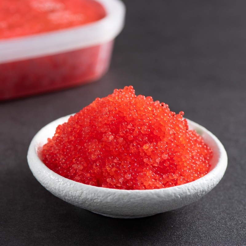 Flying Fish Roe Manufacturer - Frozen Green Wasabi Caviar Japanese